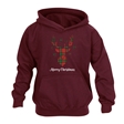 Tartan Reindeer Christmas Hoodie - Child