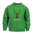 Tartan Reindeer Christmas Sweatshirt - Child