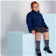 Grey Junior Pleated Skirt