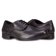 Senior Girls Lace Up Black Brogue School Shoes