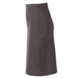 Grey Straight School Skirt