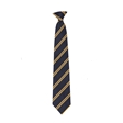 Navy Gold Double Stripe Tie