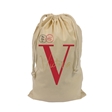 Letter & Name Personalised Christmas Stocking Gift Sack - Small