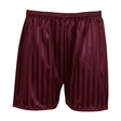Maroon Shadow Stripe PE Shorts