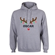Reindeer Antlers Personalised Christmas Hoodie - Adult