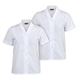 Short Sleeve Revere Blouse - Twin Pack