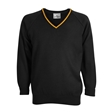 Milton Keynes Academy Knitted V-Neck Jumper with Stripe