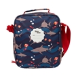 Eco-friendly shark design children's lunch box with name label