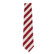 Red White Broad Stripe Tie