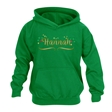 Personalised Metallic Name & Holly Christmas Hoodie - Child