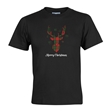 Tartan Reindeer Christmas T-Shirt - Child