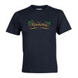 Personalised Metallic Name & Holly Christmas T-Shirt - Child
