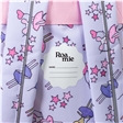 Eco-friendly girls backpack showing name label