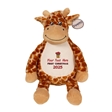 Personalisable First Christmas Giraffe Soft Toy