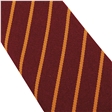 Maroon Gold Thin Stripe School Tie