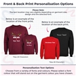 Reindeer Antlers Named Personalised Christmas Sweatshirt - Adult