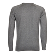 Grey Fine Knit Cotton Blend School Jumper