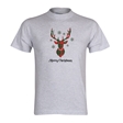 Tartan Reindeer Christmas T-Shirt - Adult