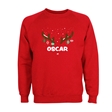Reindeer Antlers Named Personalised Christmas Sweatshirt - Adult
