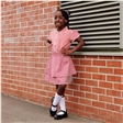 Gingham Tiered School Skirt