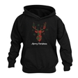 Tartan Reindeer Christmas Hoodie - Child