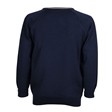The Swan School Knitted V-Neck Jumper with Stripe
