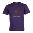Tartan Reindeer Christmas T-Shirt - Adult