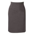 Grey Straight School Skirt