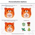 Personalisable First Christmas Cat Soft Toy