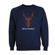 Tartan Reindeer Christmas Sweatshirt - Adult