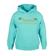 Personalised Metallic Name & Holly Christmas Hoodie - Child