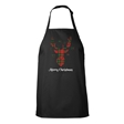 Tartan Reindeer Christmas Apron - Child