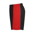 Black Red Unisex Sports Shorts