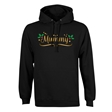 Personalised Metallic Name & Holly Christmas Hoodie - Adult