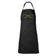 Personalised Metallic Name & Holly Christmas Apron - Adult