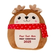 Personalisable First Christmas Reindeer Soft Toy