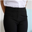 Black Girls Straight Leg School Trousers