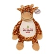 Personalisable First Christmas Giraffe Soft Toy