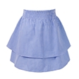 Blue Gingham Tiered School Skirt
