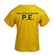 Belleville Primary School Cotton PE T-Shirt - Webb's House (Yellow)