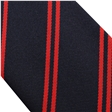 Navy Red Double Stripe Tie