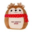 Personalisable First Christmas Reindeer Soft Toy