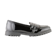 Girls Black Patent Loafer School Shoes