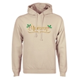 Personalised Metallic Name & Holly Christmas Hoodie - Adult