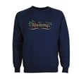 Personalised Metallic Name & Holly Christmas Sweatshirt - Adult