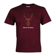 Tartan Reindeer Christmas T-Shirt - Child