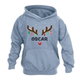 Reindeer Antlers Personalised Christmas Hoodie - Child