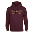 Personalised Metallic Name & Holly Christmas Hoodie - Adult