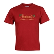 Personalised Metallic Name & Holly Christmas T-Shirt - Adult