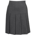 Grey Senior Pleated School Skirt